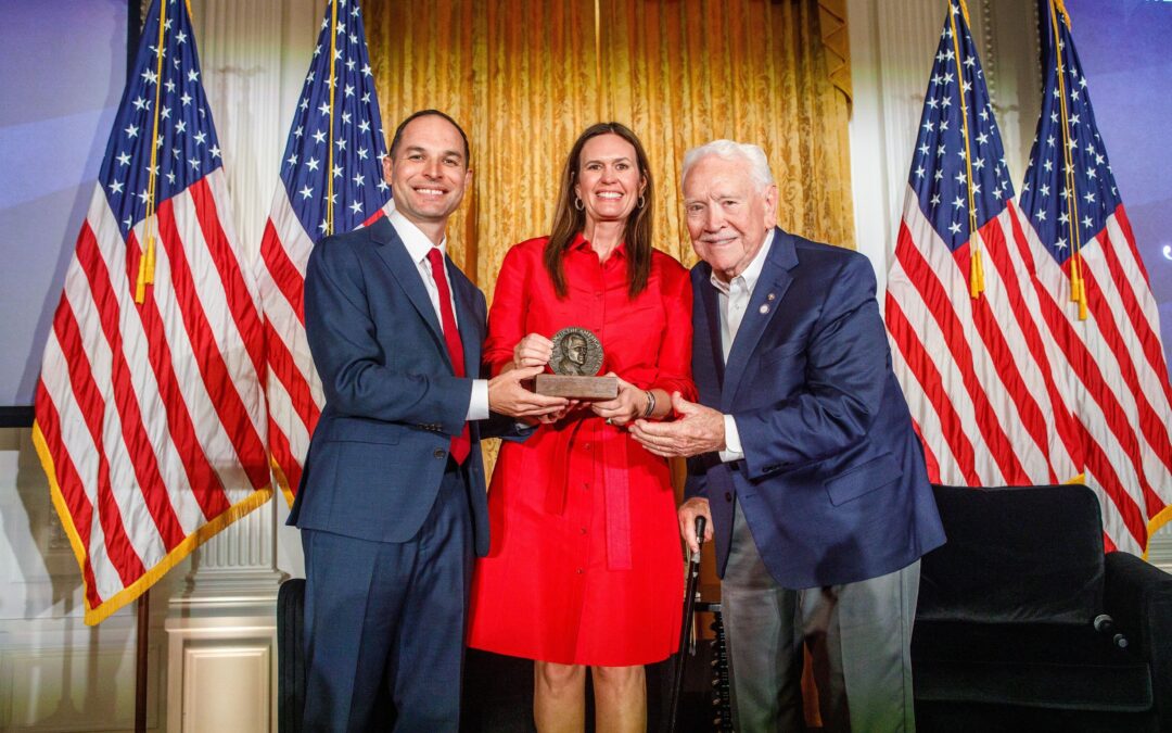 Governor Sarah Huckabee Sanders Honored by the Richard Nixon Foundation with the Champion of the American Dream Award